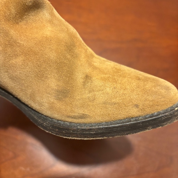 Mr. Wolf Women's Distressed Suede Fringe Ankle Boots Brown Size 37/6.5 Western - Picture 10 of 12